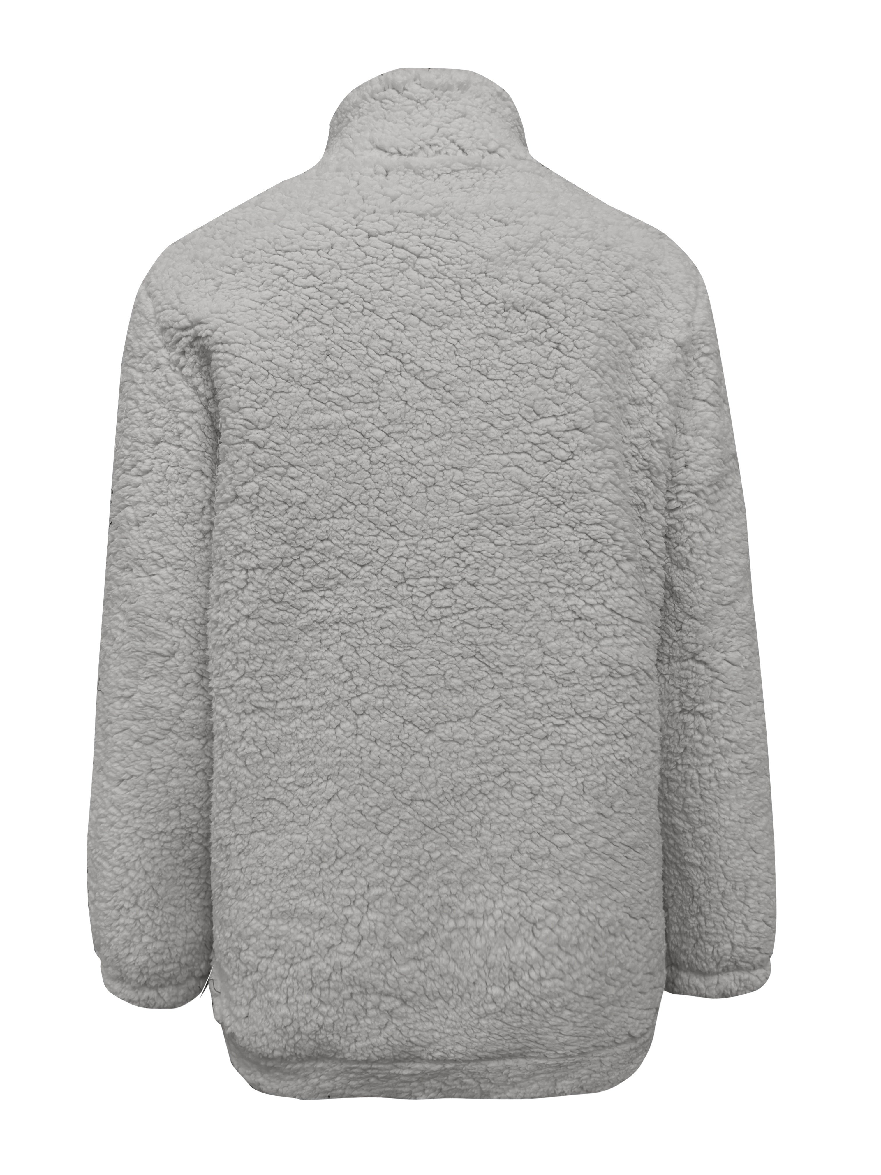 NOREEN | Sweter Teddy z Zamkiem