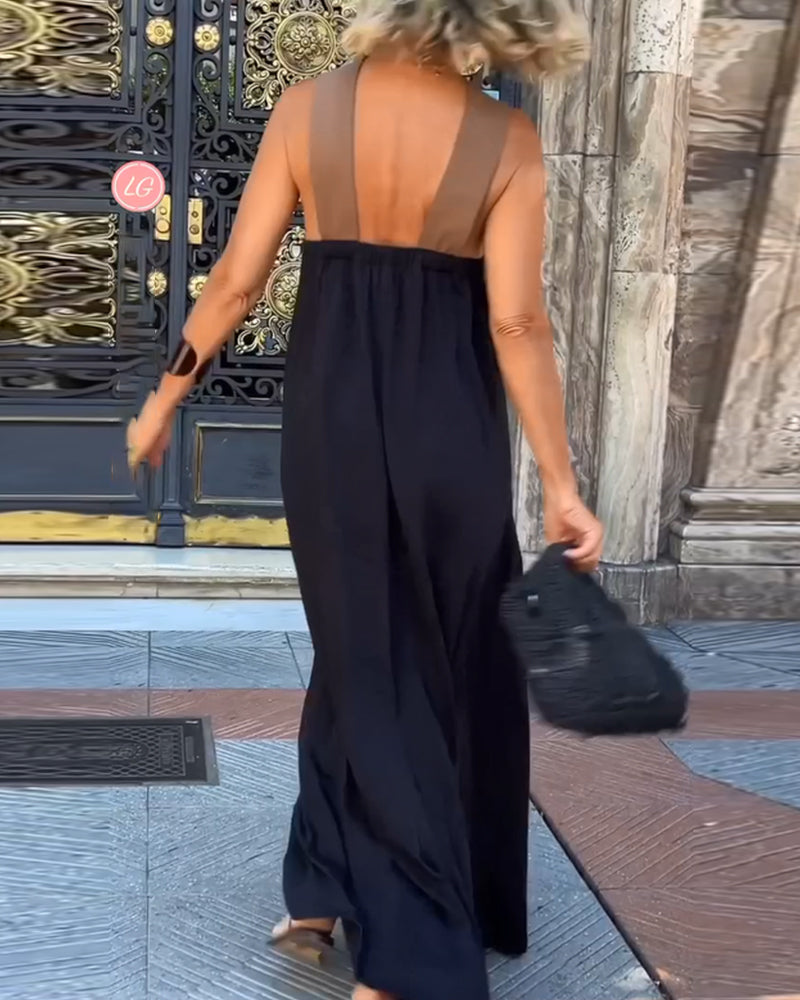 NICOLE | Stylowa Sukienka z Dekoltem w Krzyż
