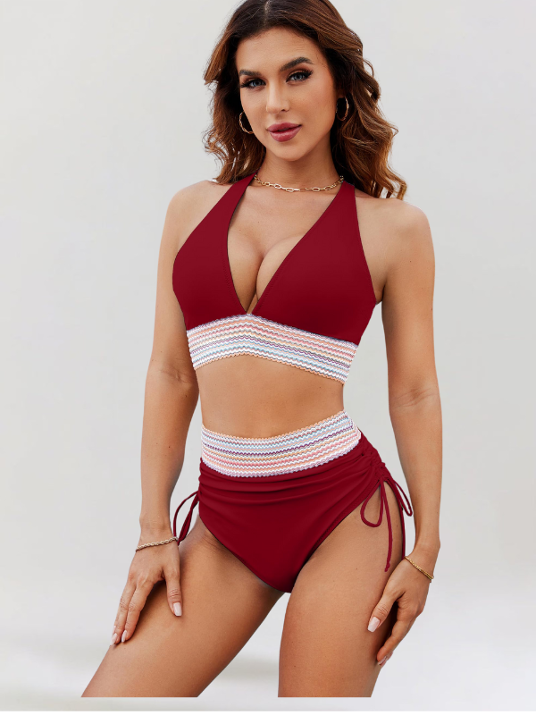 LIDIA | Zestaw Bikini z Kontrolą Brzucha i Wysokim Stanem