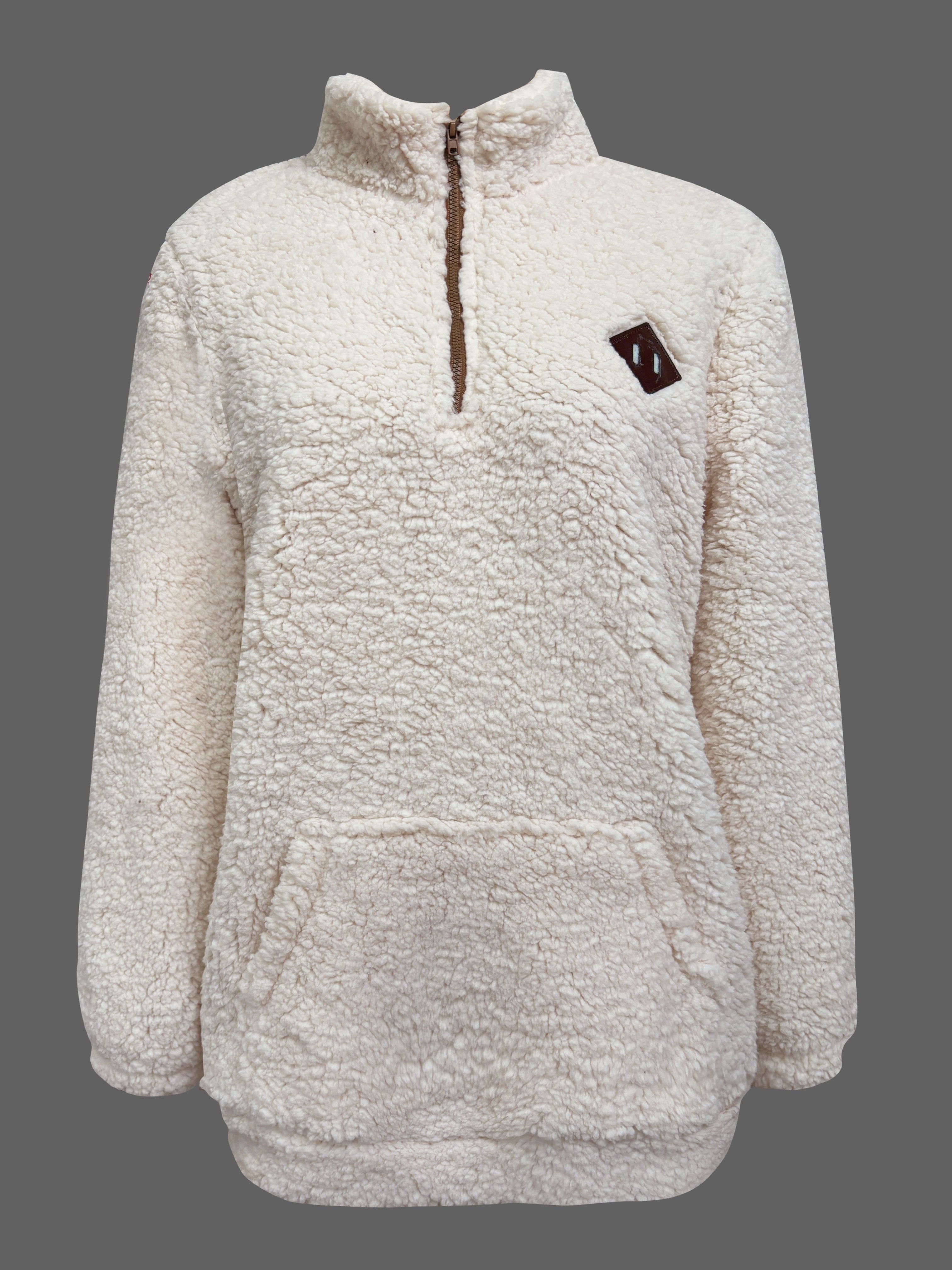 NOREEN | Sweter Teddy z Zamkiem