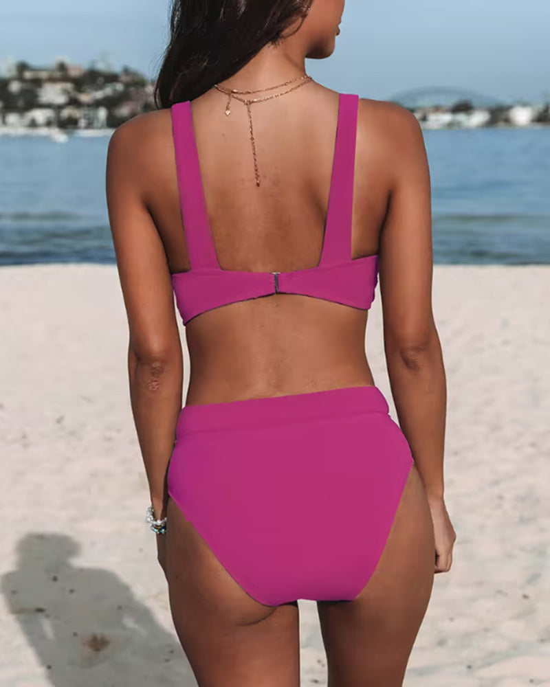 VERO | Bikini z wysokim stanem i jednolitym kolorem