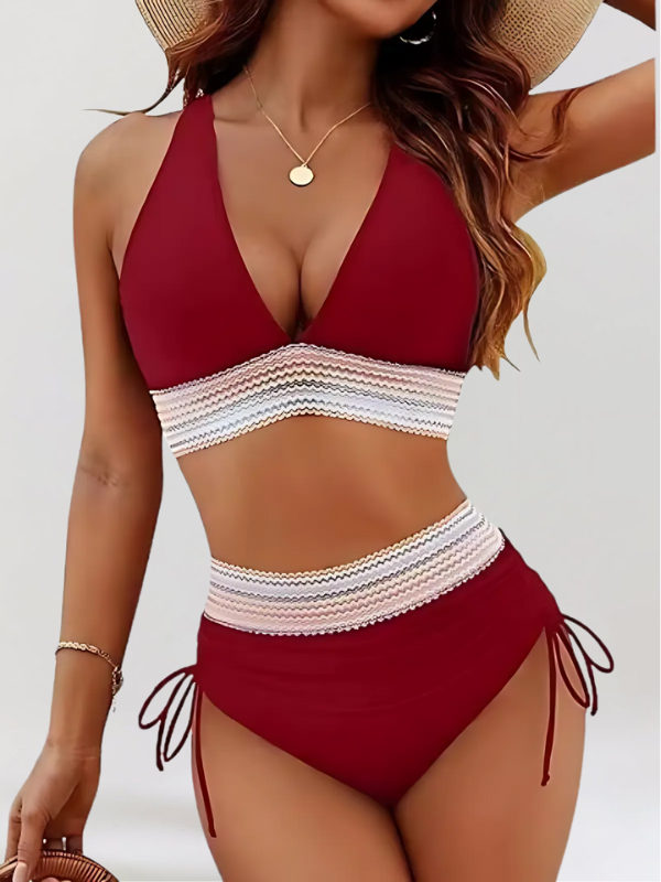 LIDIA | Zestaw Bikini z Kontrolą Brzucha i Wysokim Stanem