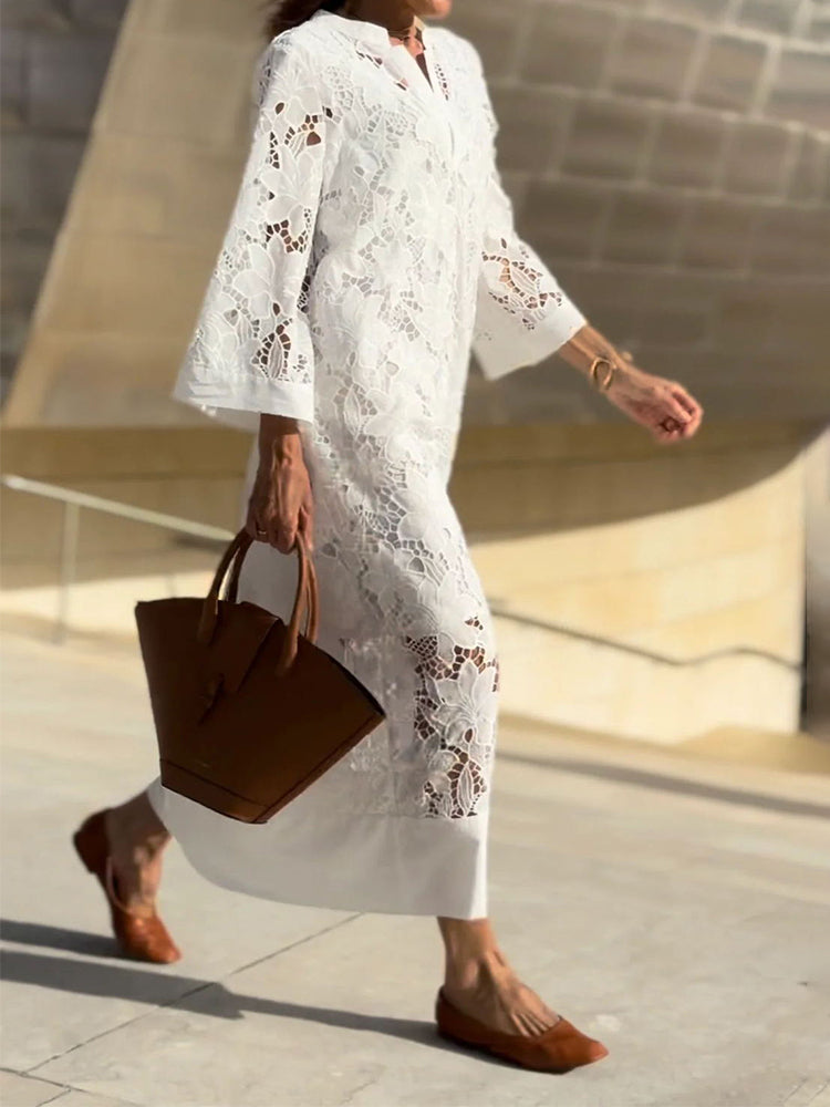 FRANCISCA | Elegancka Sukienka z Krawędziami