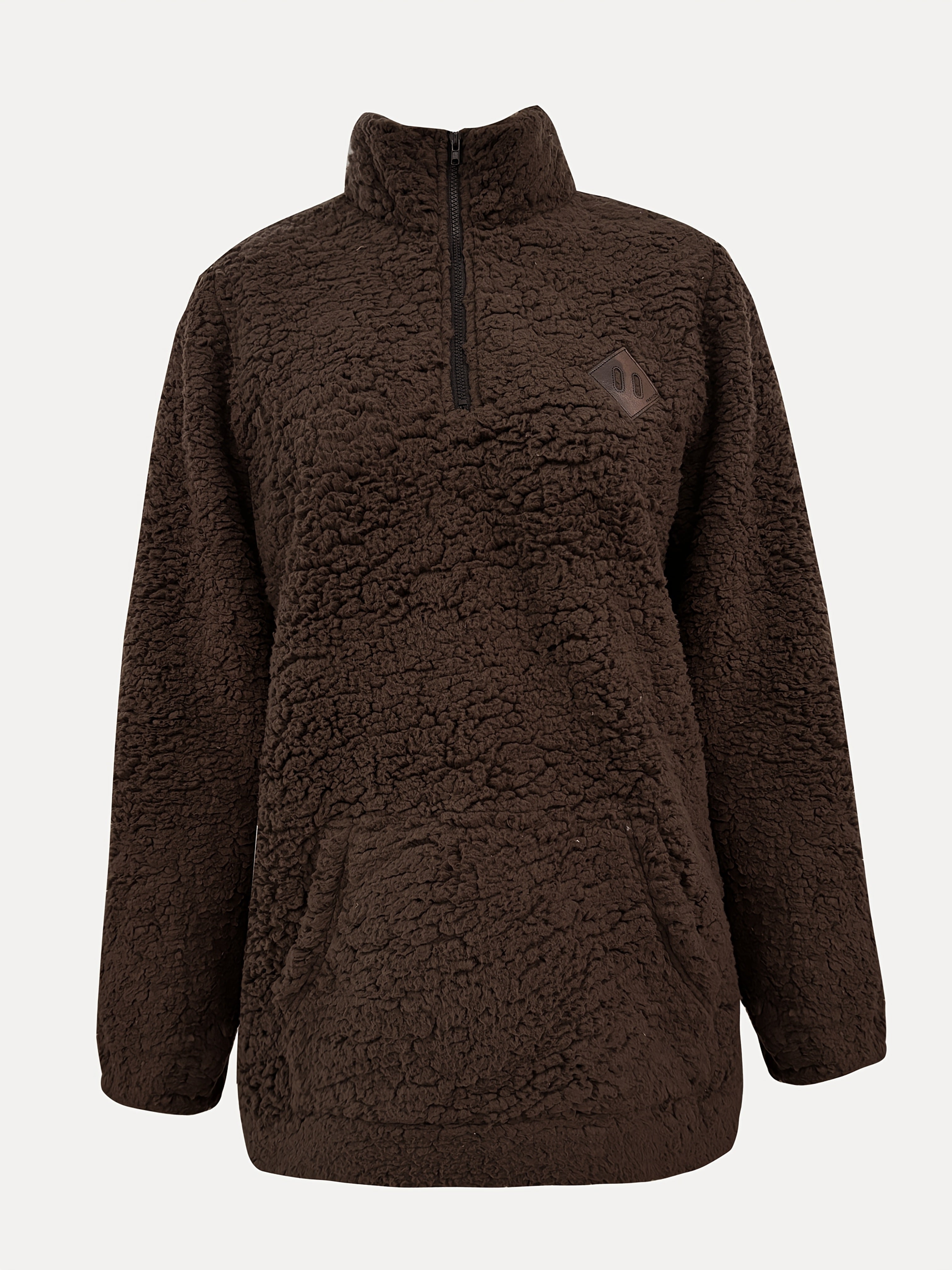 NOREEN | Sweter Teddy z Zamkiem