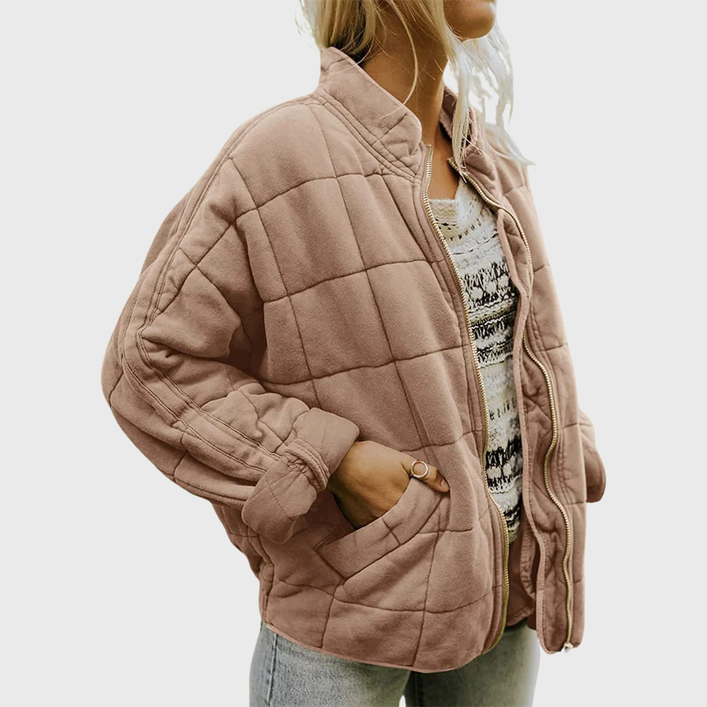 JOSIANE | Pikowana kurtka o eleganckim, oversize'owym wyglądzie