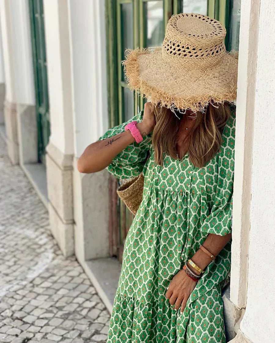 MAGDALENA | Boho Maxi Sukienka