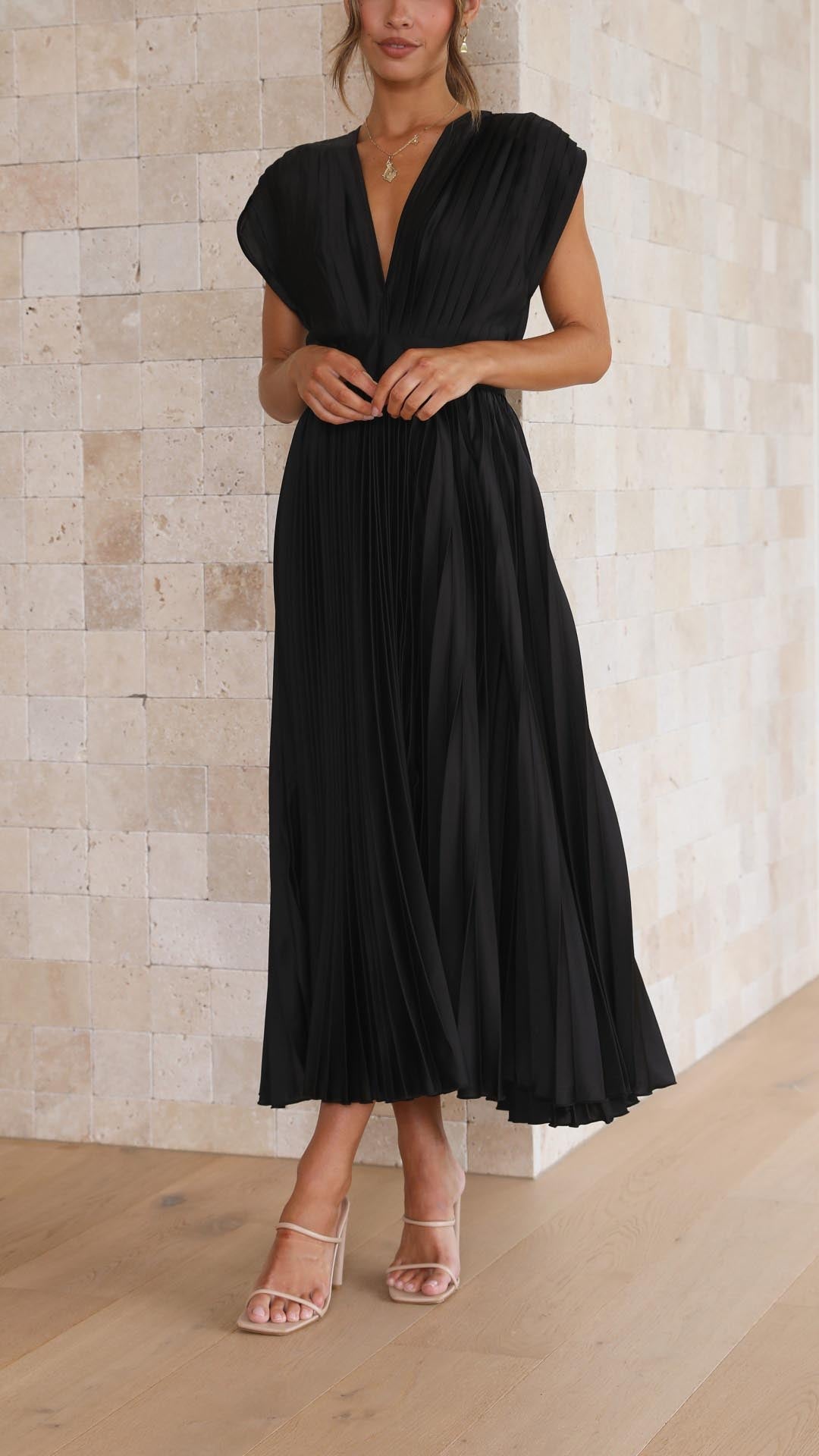 ALEXIS | Elegancka Sukienka z Faldami