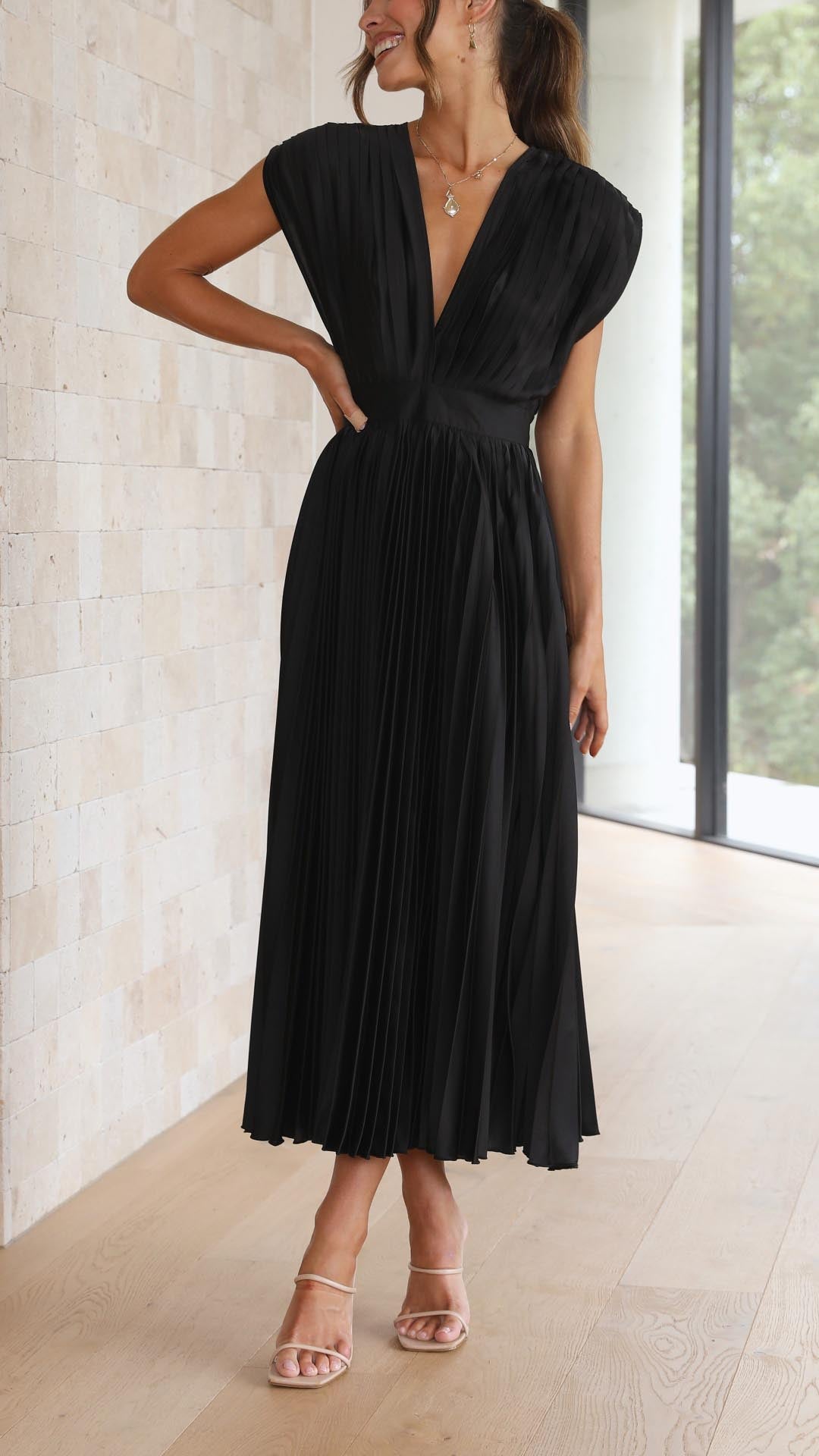 ALEXIS | Elegancka Sukienka z Faldami