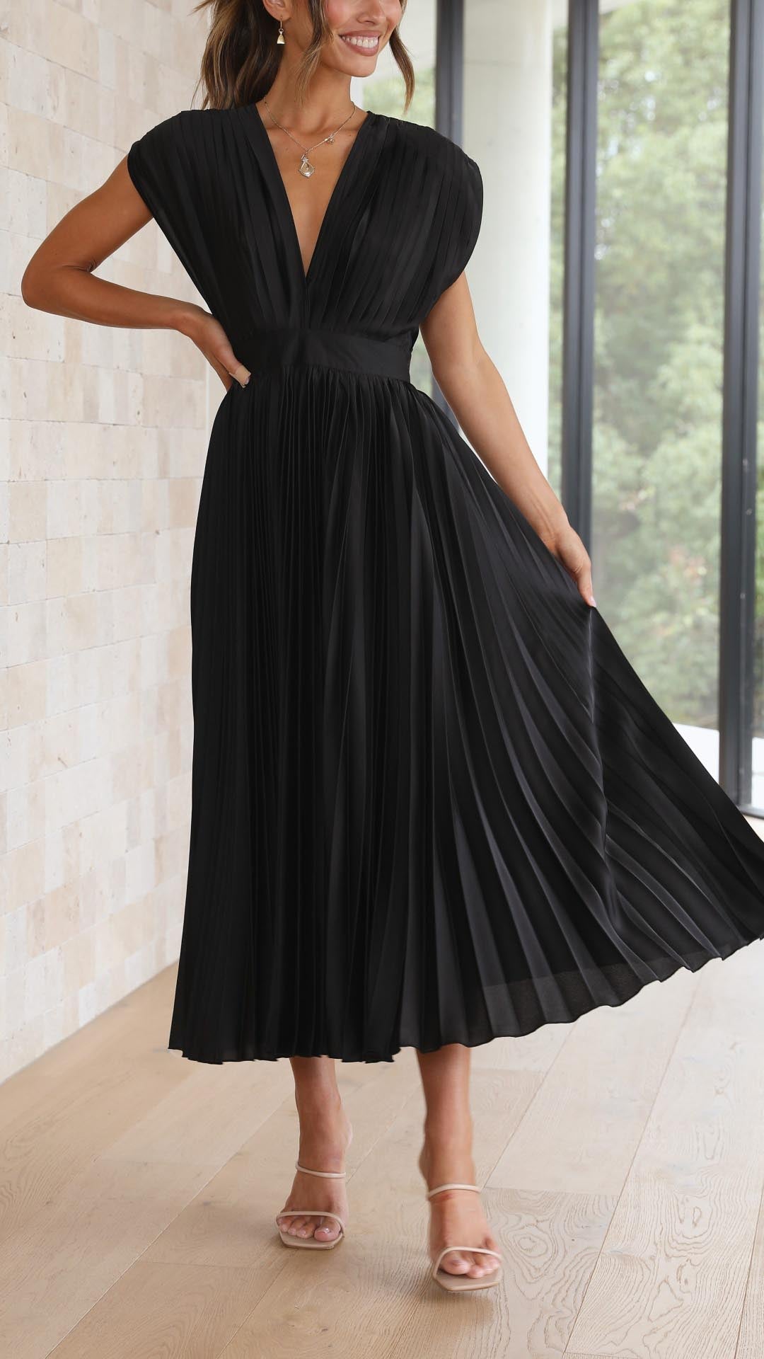 ALEXIS | Elegancka Sukienka z Faldami