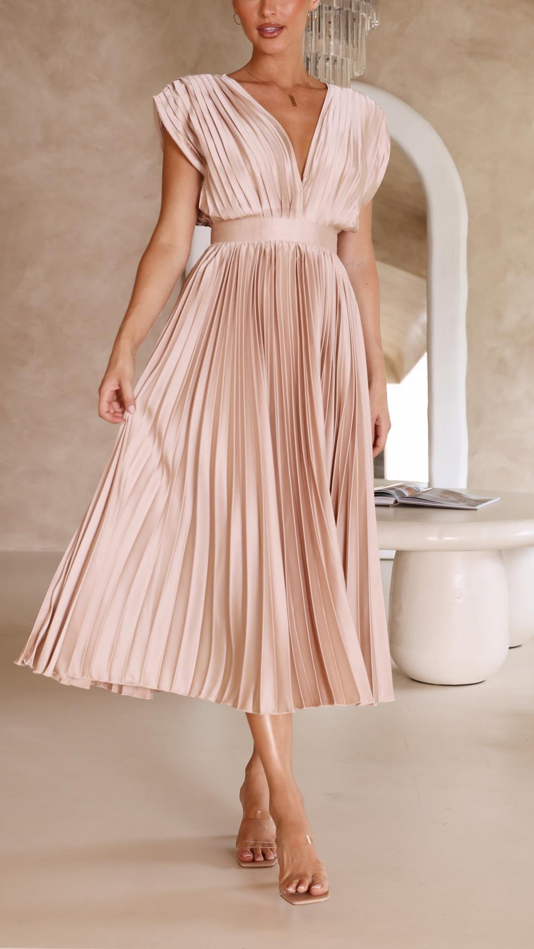 ALEXIS | Elegancka Sukienka z Faldami