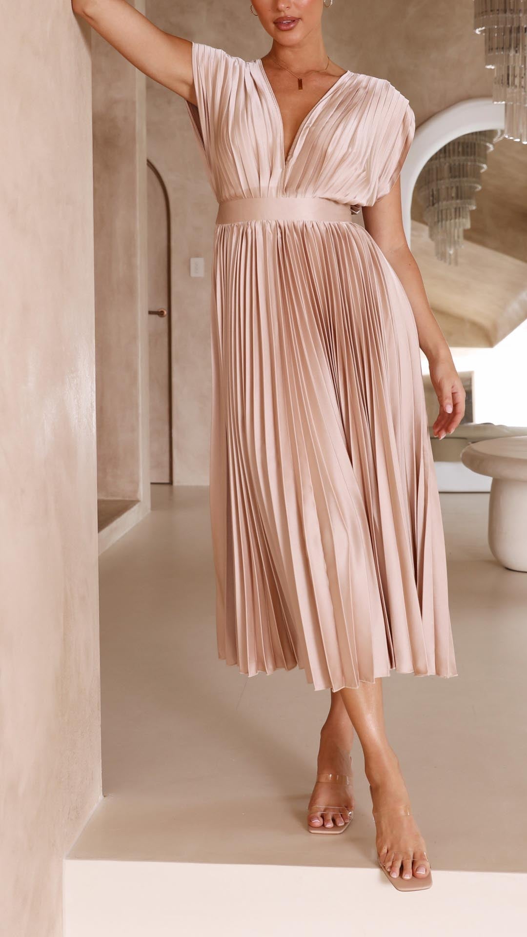 ALEXIS | Elegancka Sukienka z Faldami
