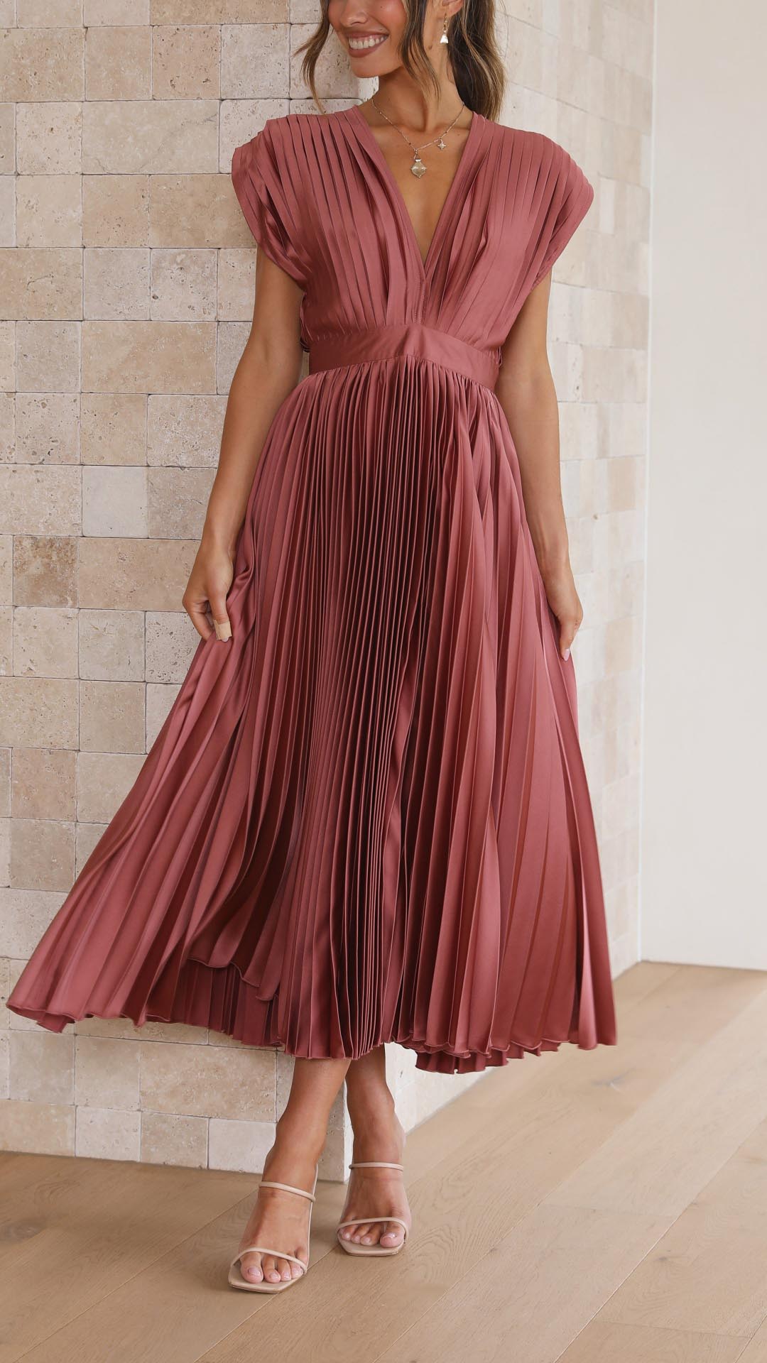 ALEXIS | Elegancka Sukienka z Faldami