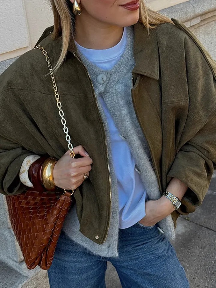 ROSARIO | Stylowa Oversized Kurtka na Wiosnę