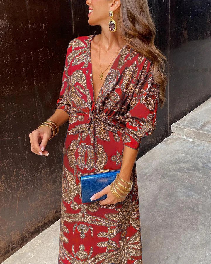 FERNANDA | Luksusowa Boho Sukienka Maxi