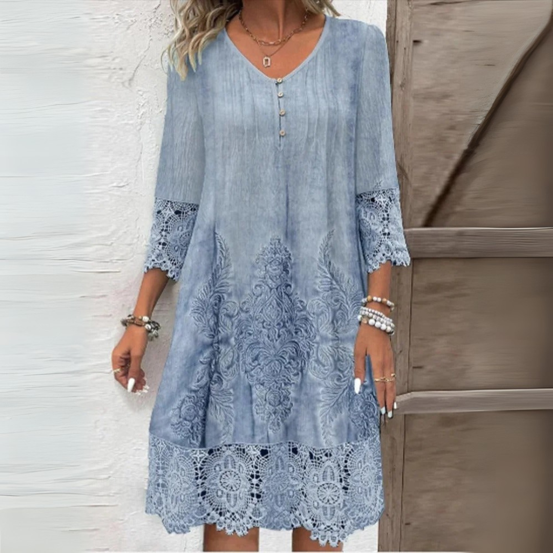 URSULE | Elegancka boho koronkowa sukienka