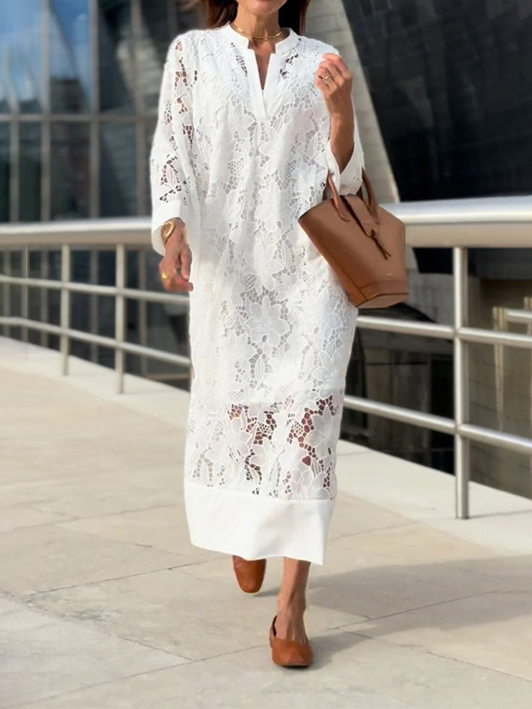 FRANCISCA | Elegancka Sukienka z Krawędziami