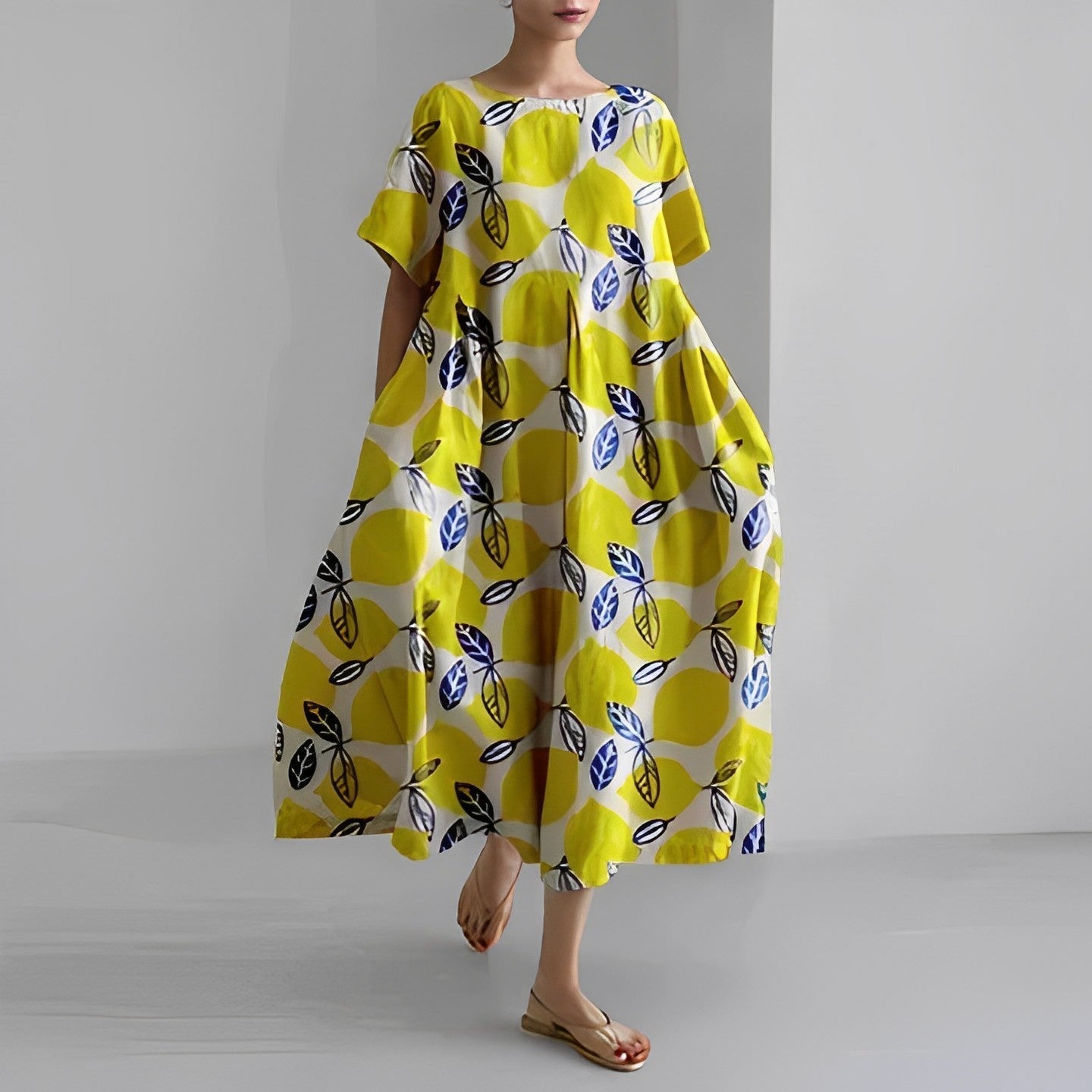 JASMINNA | Sukienka z Wiskozy w Print