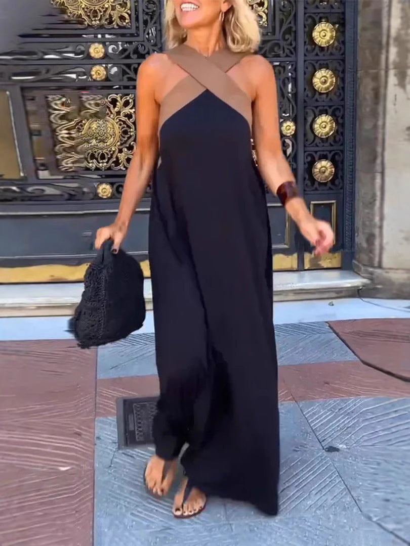 NICOLE | Stylowa Sukienka z Dekoltem w Krzyż